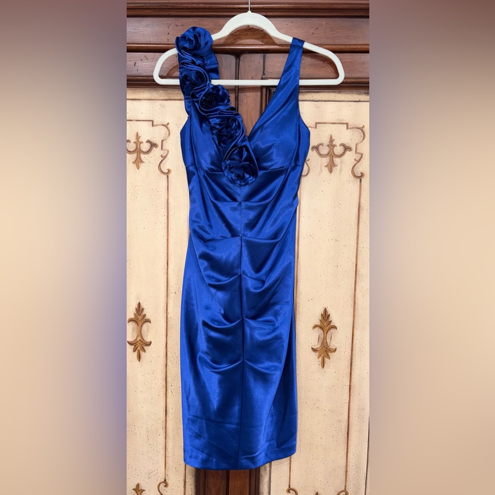 Chic Royal Blue Cocktail Dress